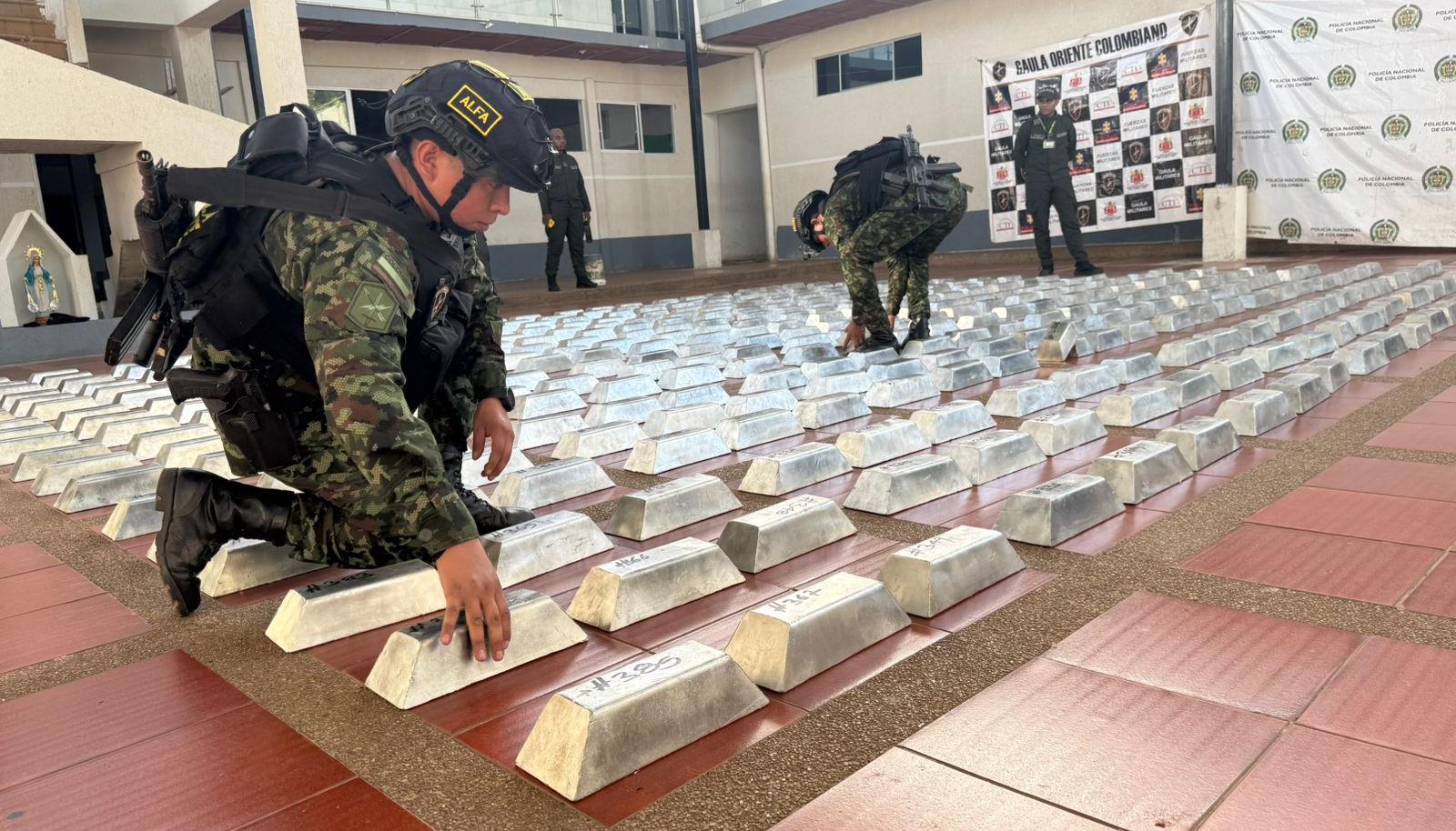 El estaño incautado.