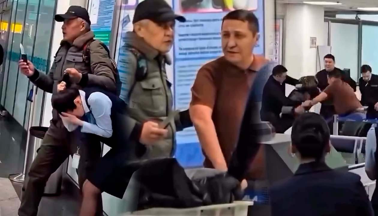 El hecho ocurrió en el Aeropuerto de Kazajistán.