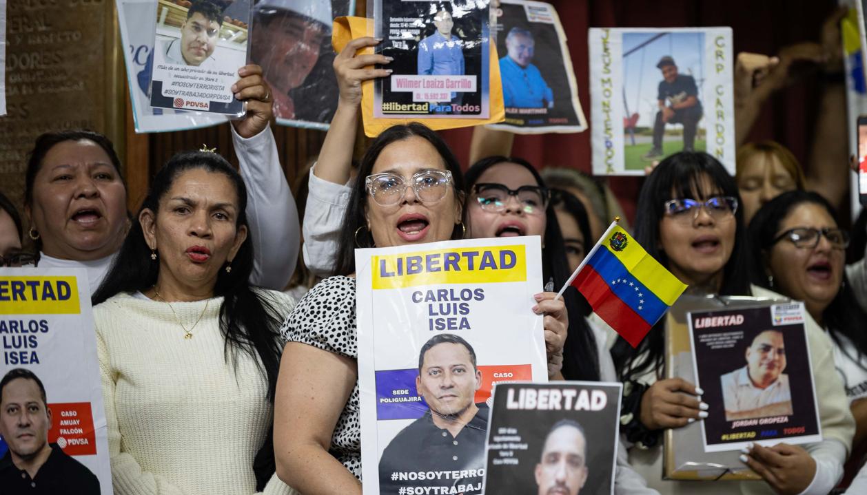 Familiares de los presos políticos.