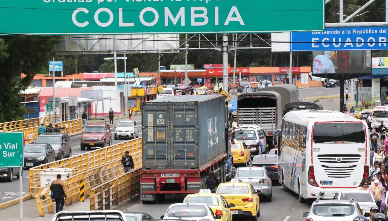 Frontera entre Colombia y Ecuador. 