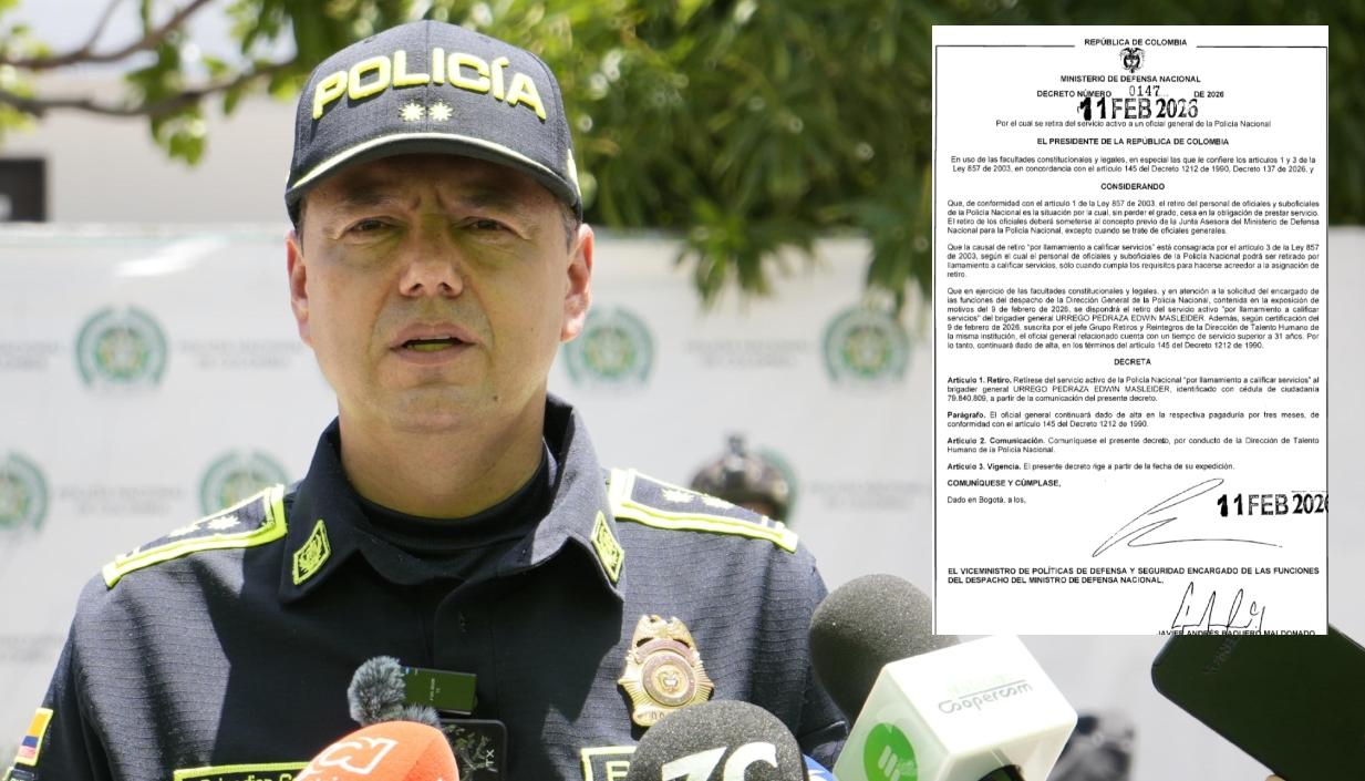 El general Edwin Urrego.