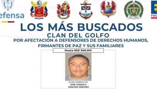 José Gonzalo Sánchez Sánchez, alias 'Gonzalito'.