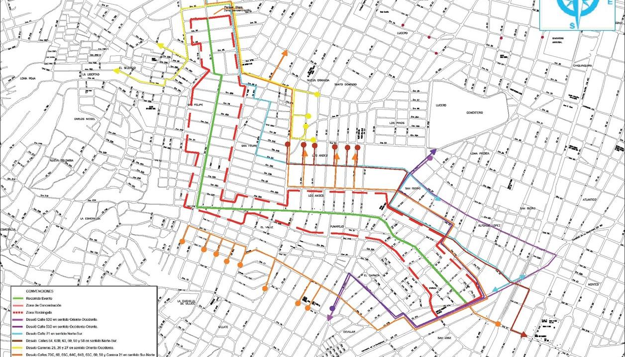 Imagen del recorrido de la Gran Parada Carlos Franco.