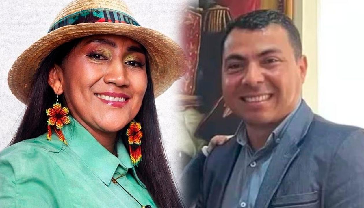 Los candidatos Ana Guetio y Andrés Vásquez.