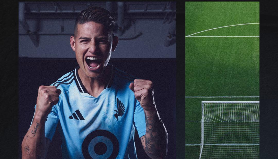 El anuncio del fichaje de James Rodríguez por el Minnesota United.