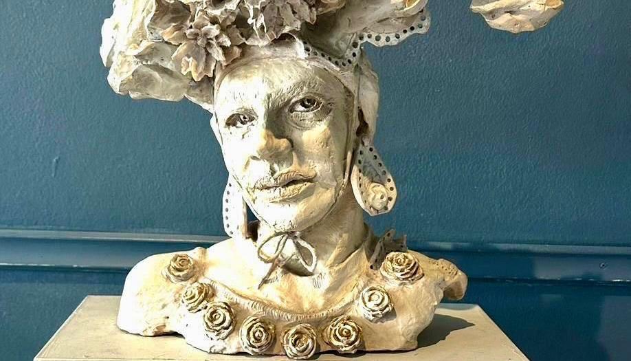 Una de las obras que serán exhibidas en la colectiva de Café Arte Musa.