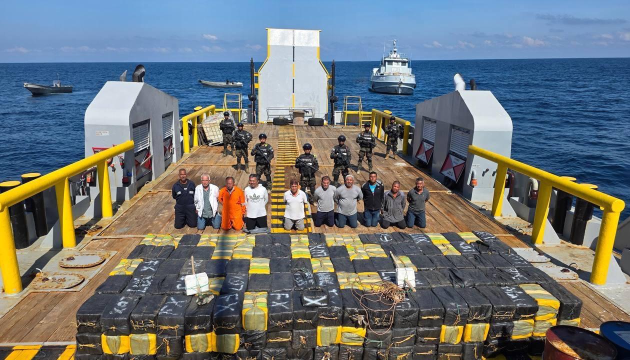 Incautación de droga en aguas de El Salvador