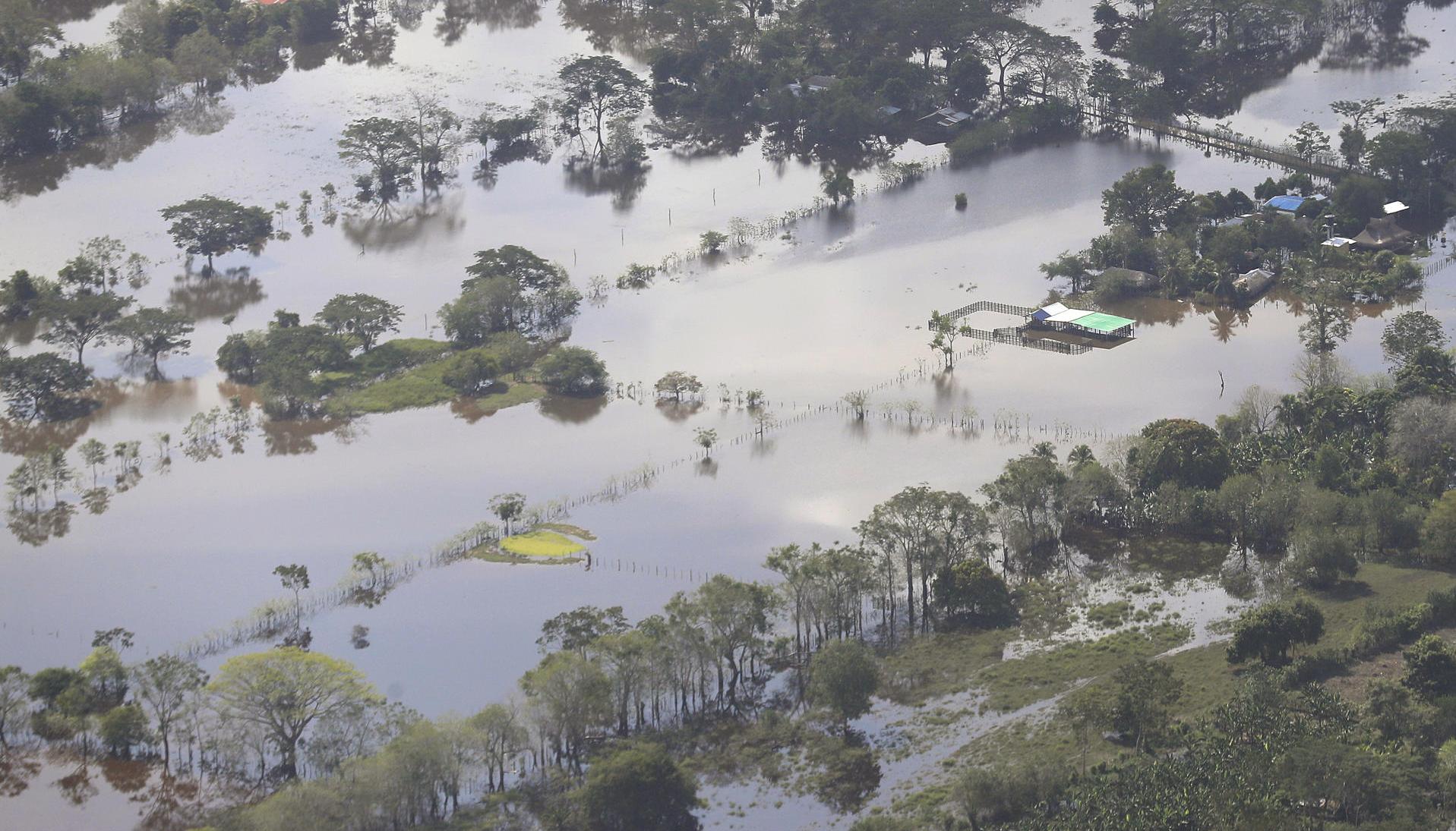 Inundaciones en el departamento de Córdoba. 