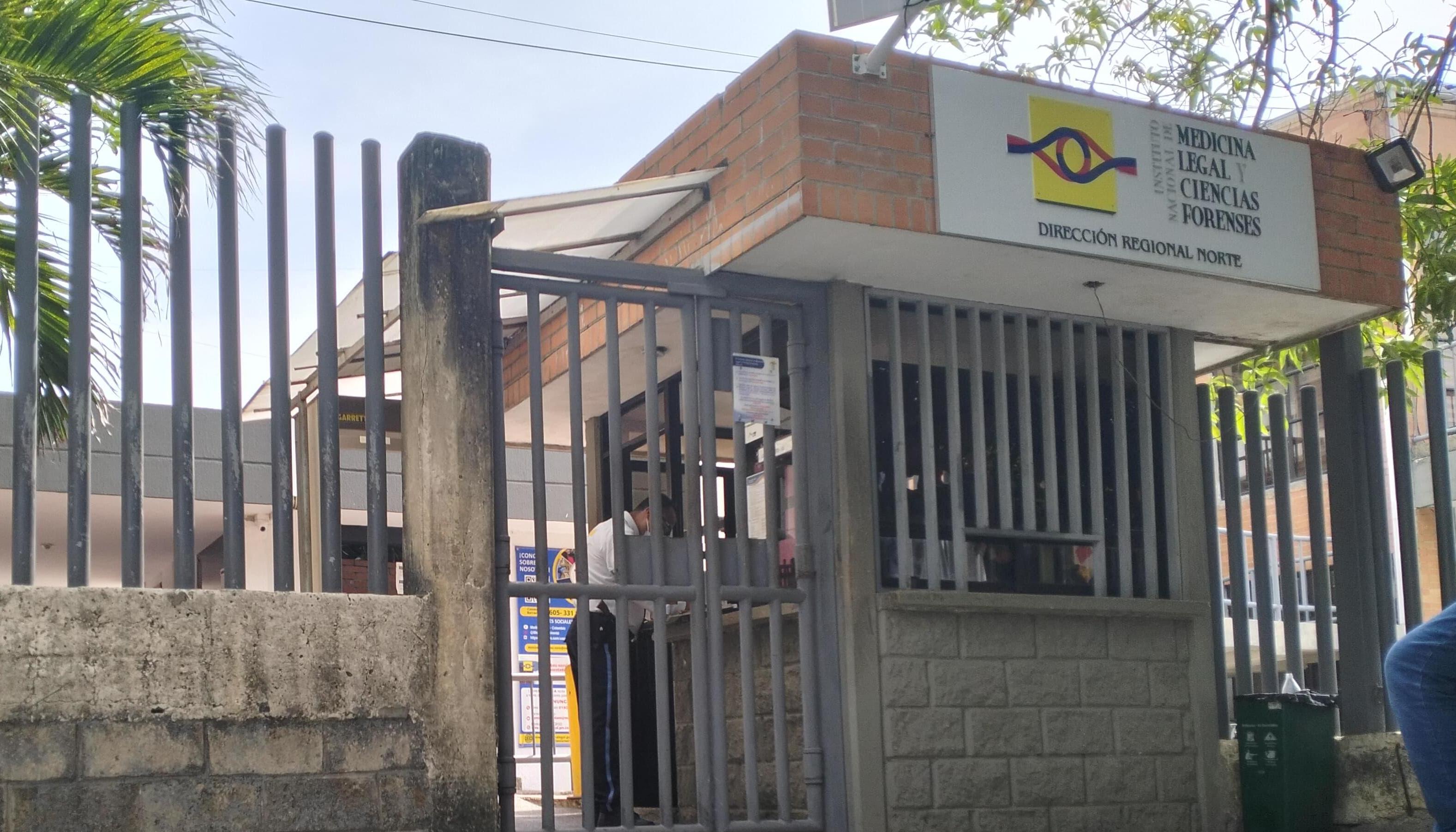 Fachada de Medicina Legal de Barranquilla.