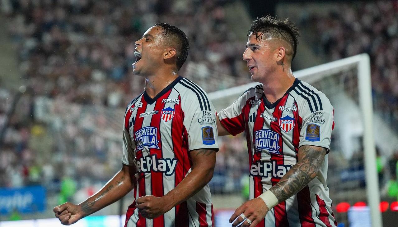 Muriel y Paiva celebrando el 1-0.