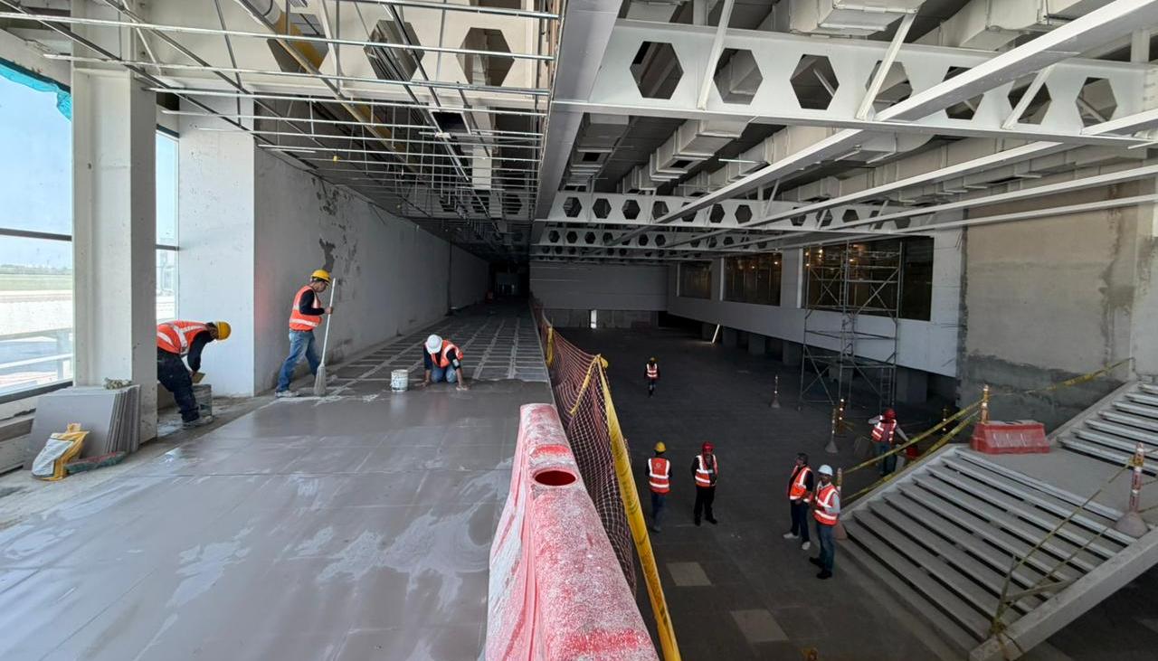 Obras retrasadas en el aeropuerto Ernesto Cortissoz. 