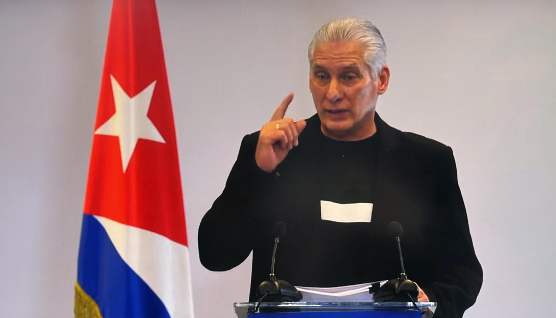 El presidente de Cuba, Miguel Díaz-Canel. 