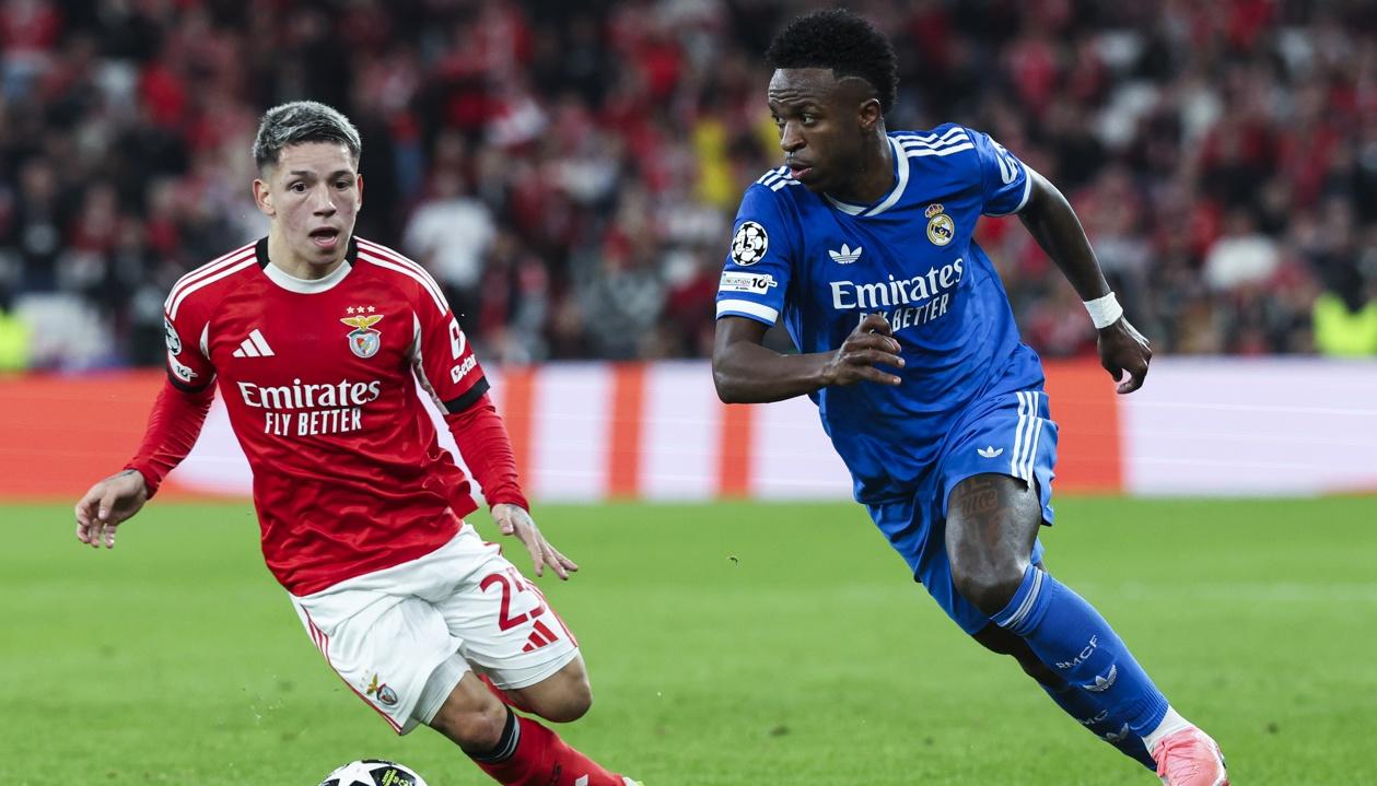 Gianluca Prestianni y Vinicius.