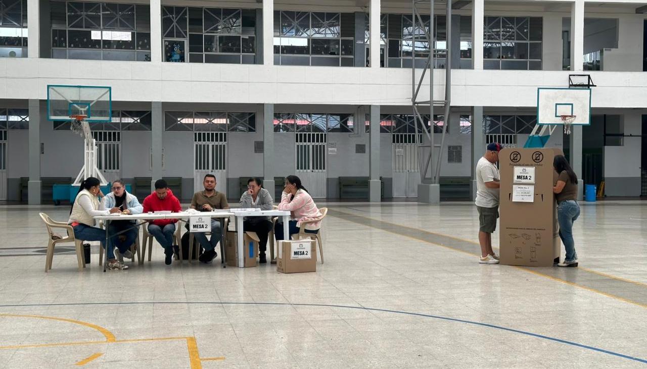 Puesto de votación.