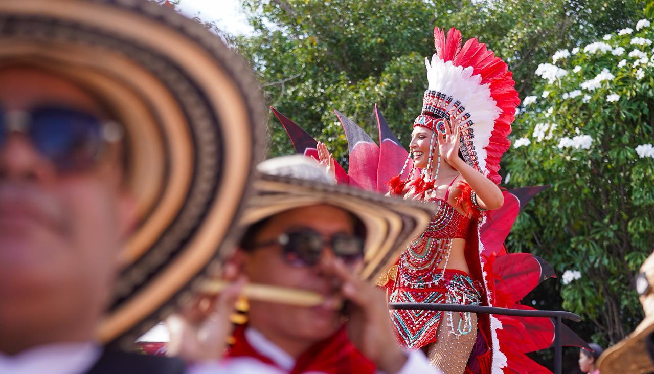 Michelle Char, reina del Carnaval de Barranquilla.