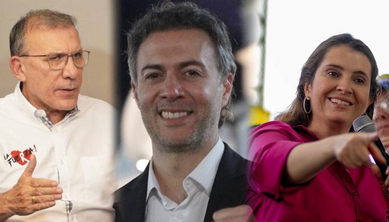 Roy Barreras, Daniel Quintero y Paloma Valencia.