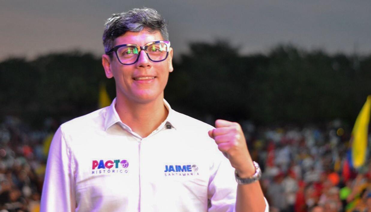 El candidato a la Cámara de Representantes por el Pacto Histórico, Jaime Santamaría.