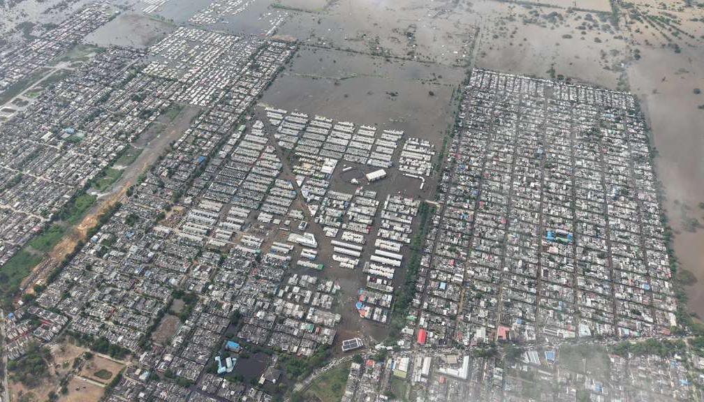La inundación en el departamento de Córdoba.