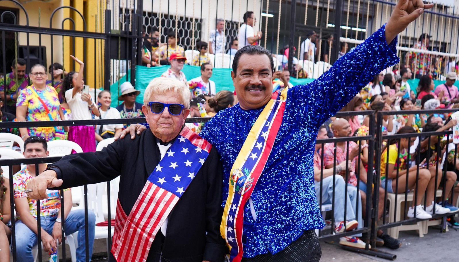 Donald Trump y Nicolás Maduro criollos disfrutando de La Guacherna. 