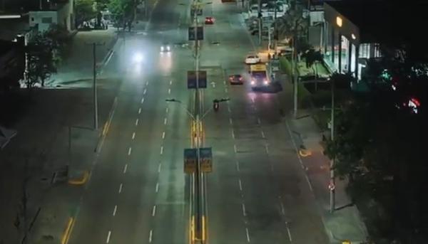 La Vía 40 tras el desmonte de palcos.