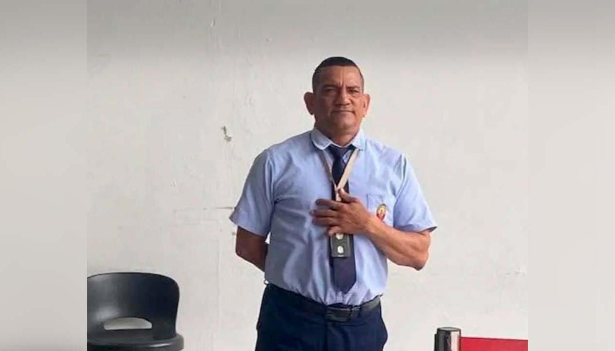 Edwin Monterrosa, vigilante fallecido. 