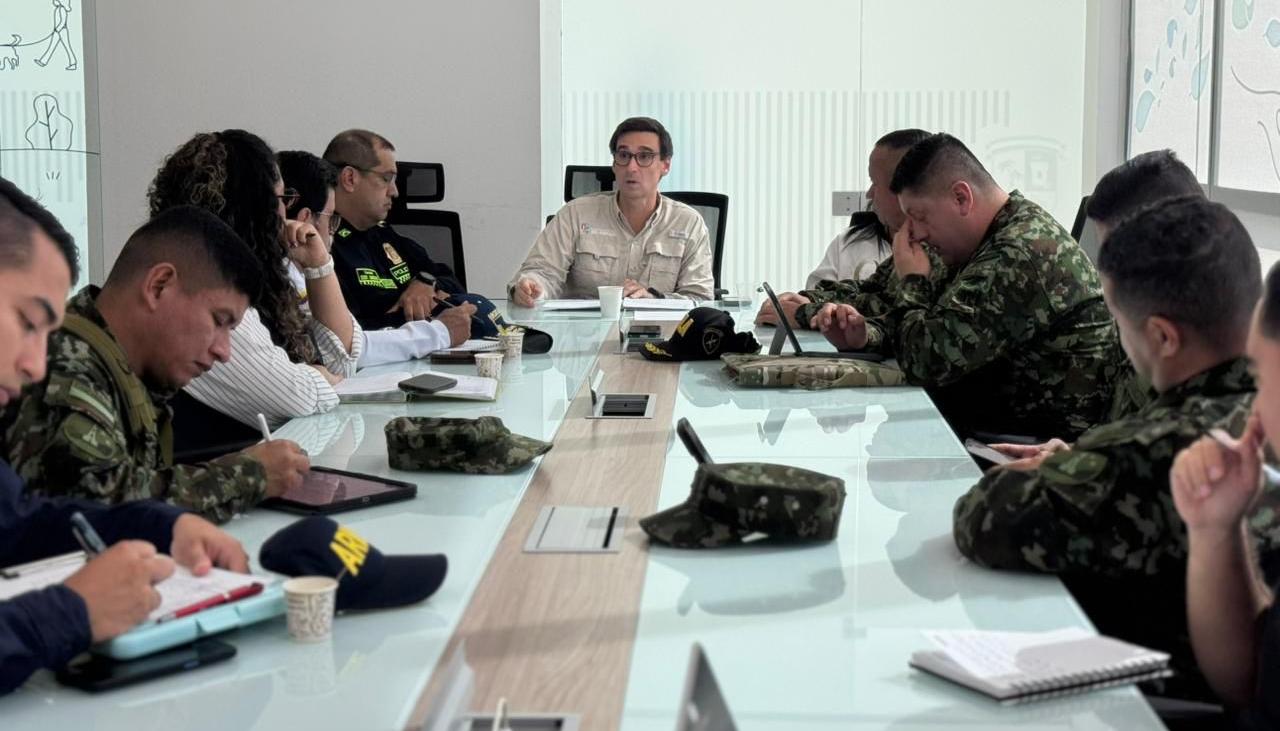 José Antonio Luque, secretario del Interior del Atlántico en consejo de seguridad.