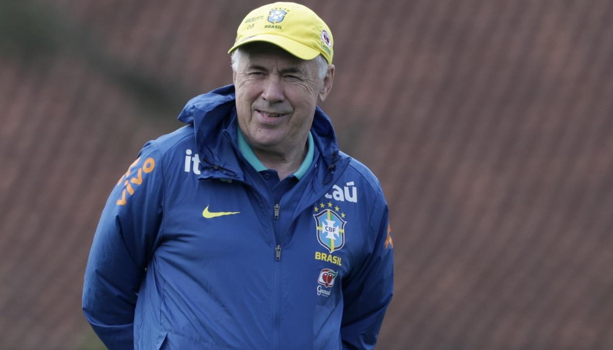 El italiano Carlo Ancelotti, entrenador de la selección brasileña. 