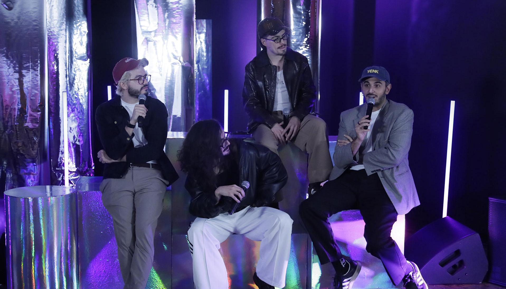 Juan Pablo Villamil, Simón Vargas, Martín Vargas y Juan Pablo Isaza, integrantes de la banda Morat. 