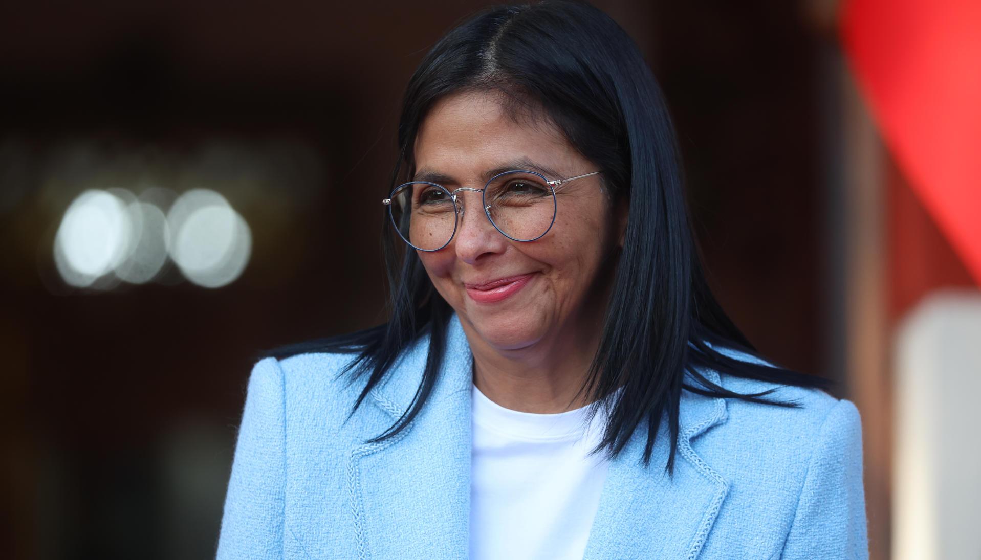 Delcy Rodríguez, Presidenta encargada de Venezuela.