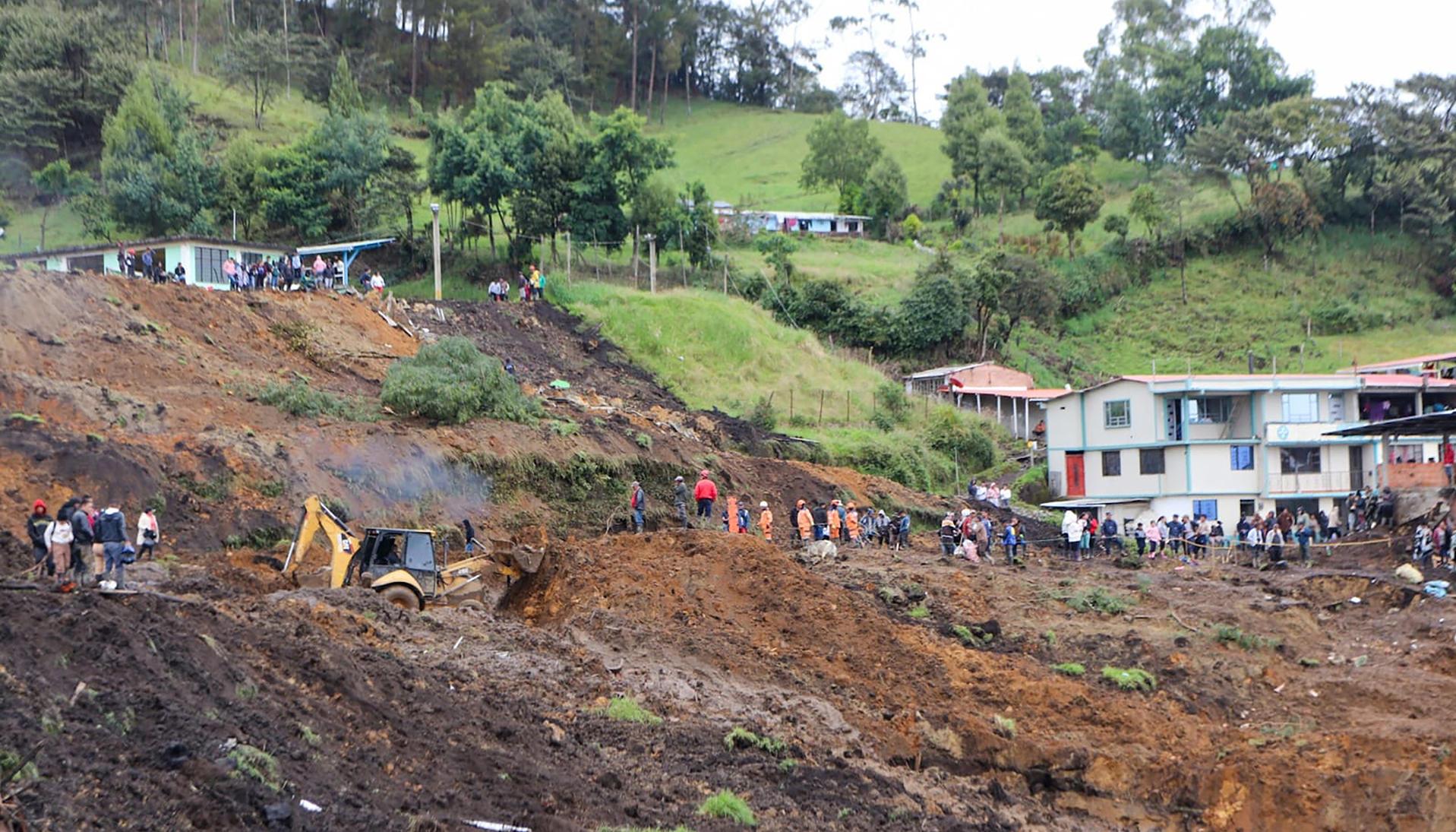 Deslizamiento de tierras en Mallama, Nariño.