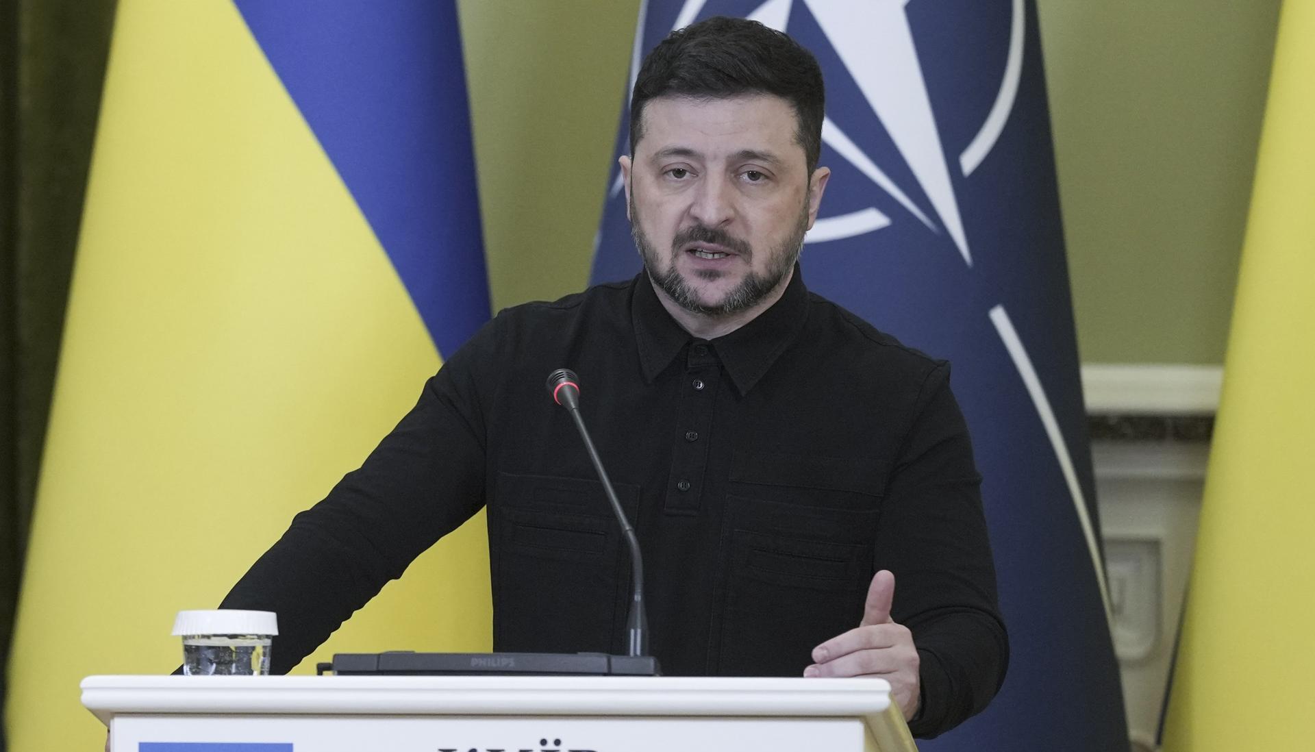 Volodímir Zelenski, Presidente de Ucrania.