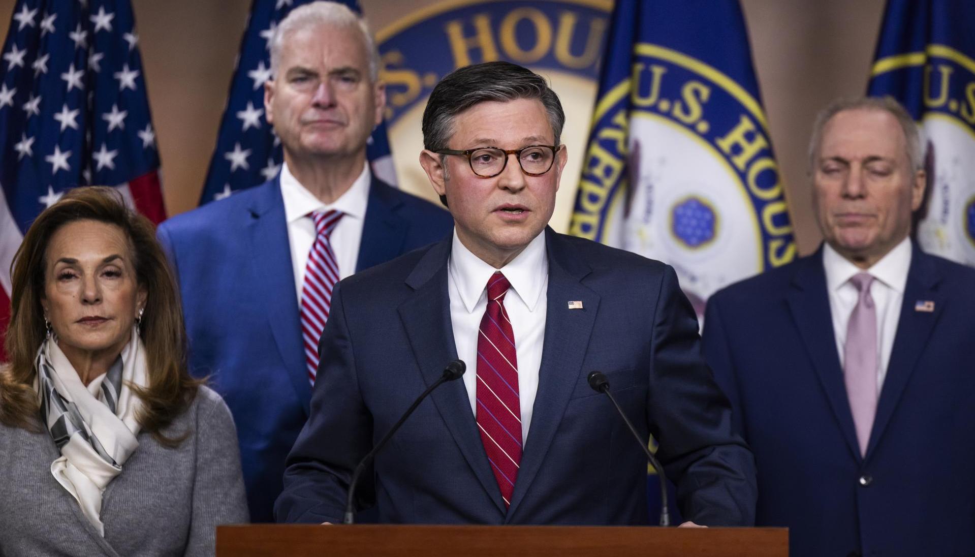 Presidente republicano de la Cámara de Representantes, Mike Johnson.