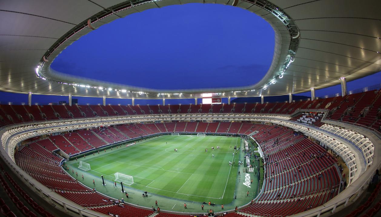 Estadio de Guadalajara que acogerá partidos del Mundial de 2026. 