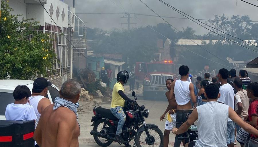 Incendio en vivienda. 
