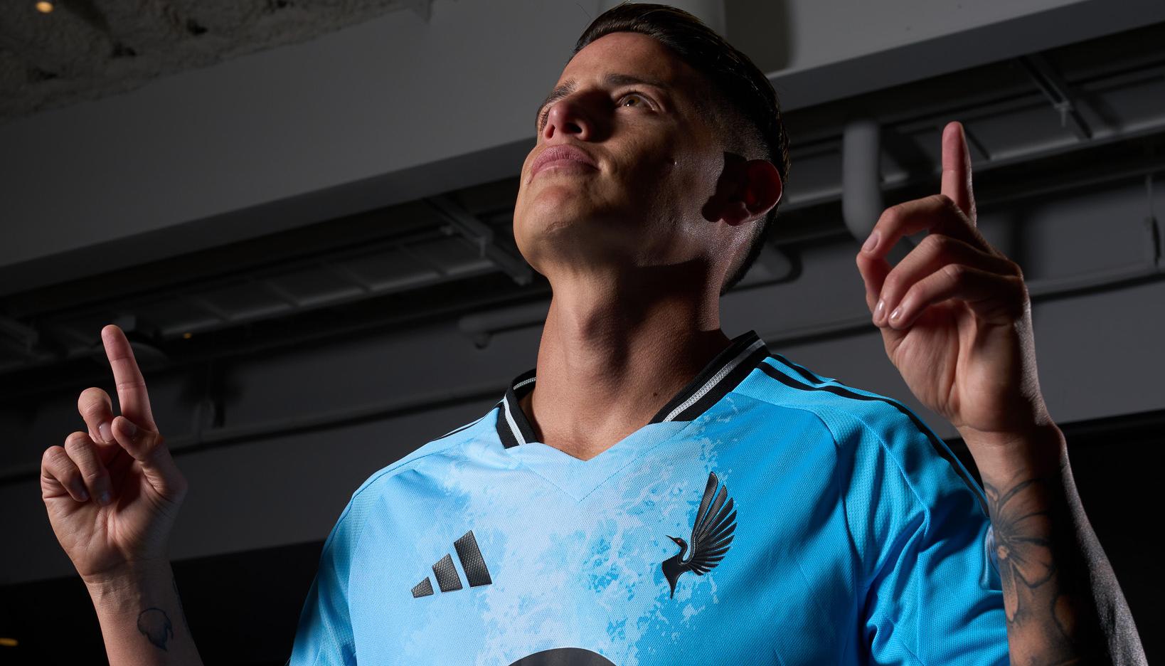 El colombiano James Rodríguez, fichaje estelar del Minnesota United. 