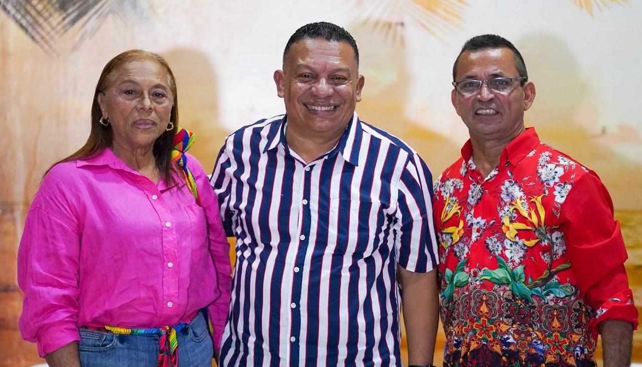 Janeth Gamboa, directora de 'La poderosa'; el músico Ramón Benítez; y Lisandro Polo, director Fundación Tambó.