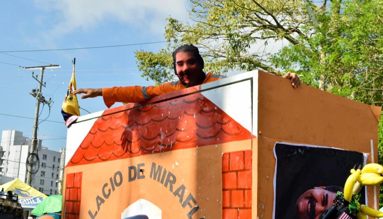 Nicolás Maduro en el Palacio de Miraflores poco antes de su captura.