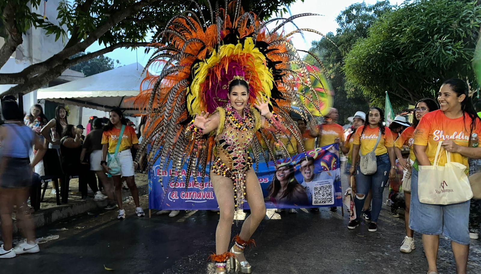 Shaddia Navarro Salas, Reina del Carnaval de Santo Tomás.