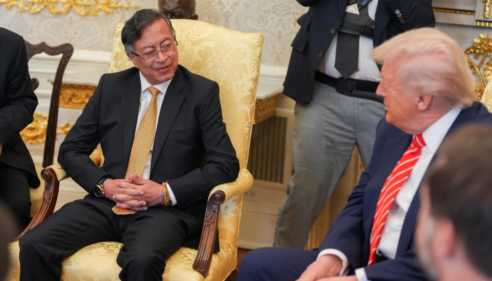 Gustavo Petro y Donald Trump, presidentes de Colombia y Estados Unidos, respectivamente. 