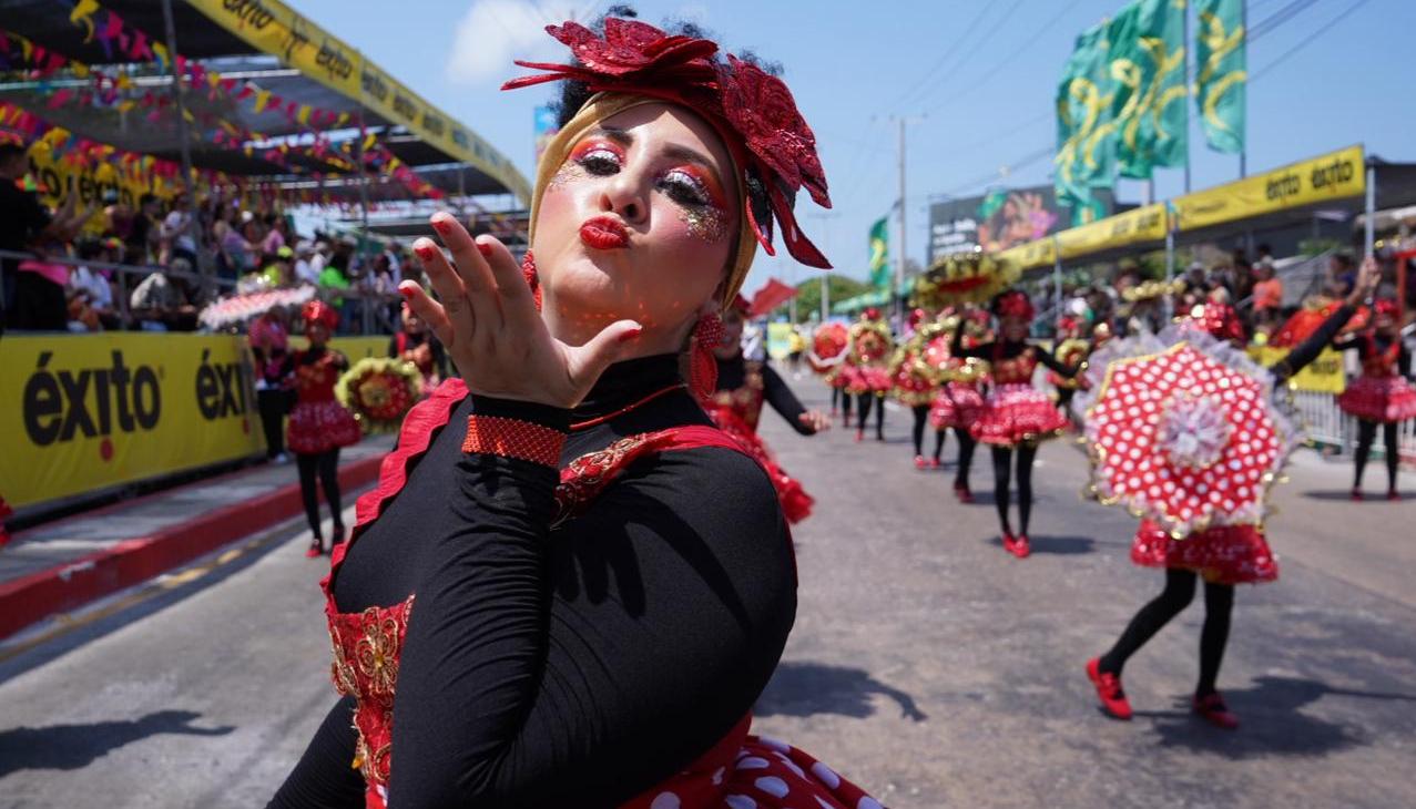 Las Negritas Puloy suman 48 años participando en el Carnaval de Barranquilla.