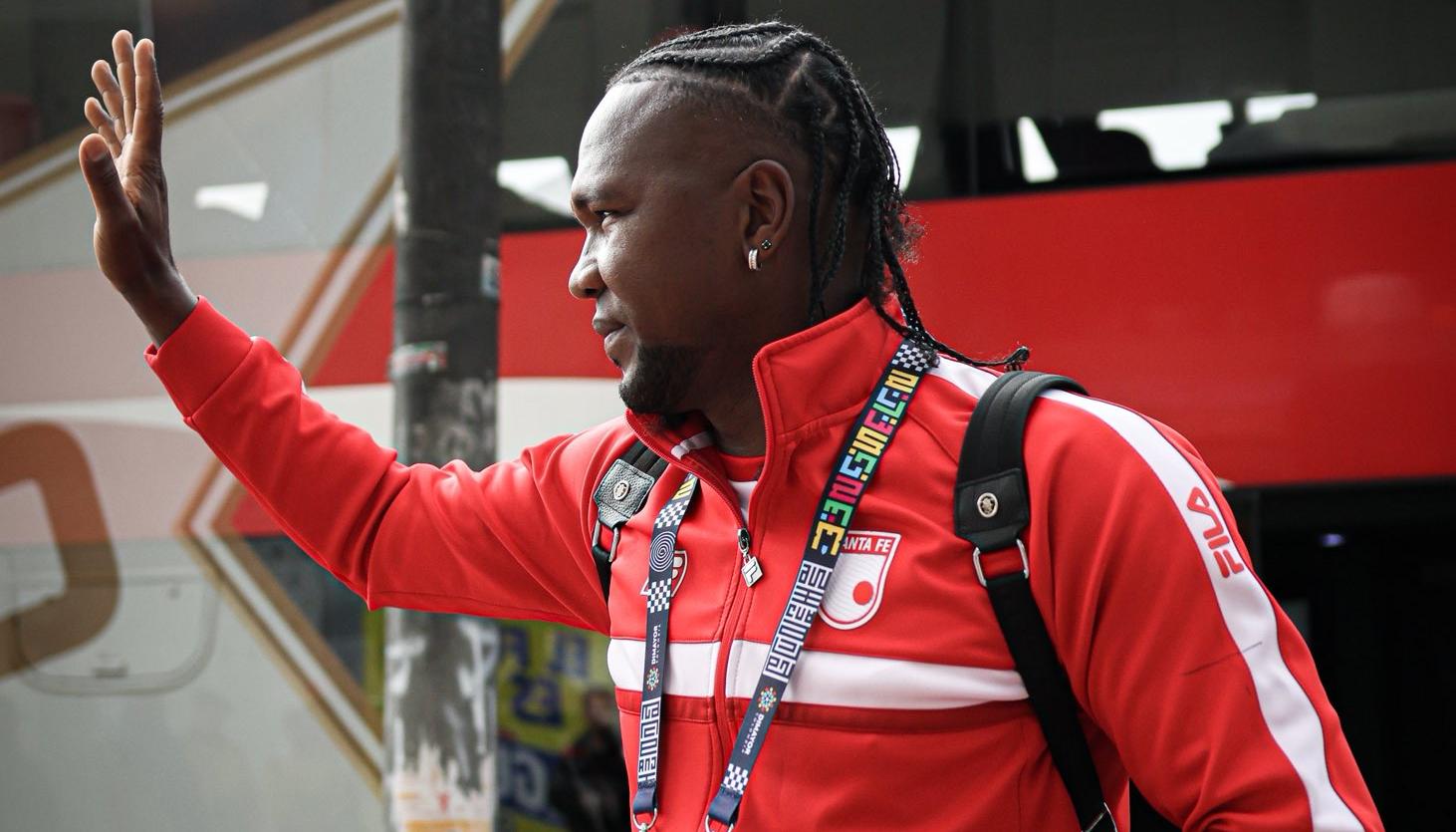 Hugo Rodallega, delantero de Santa Fe. 