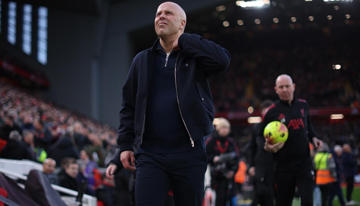 El neerlandés Arne Slot, entrenador del Liverpool. 