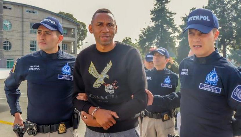 Jhon Viáfara al momento de su captura, en 2019.