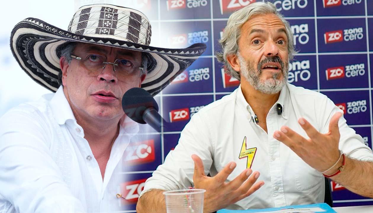 Gustavo Petro y Juan Daniel Oviedo.