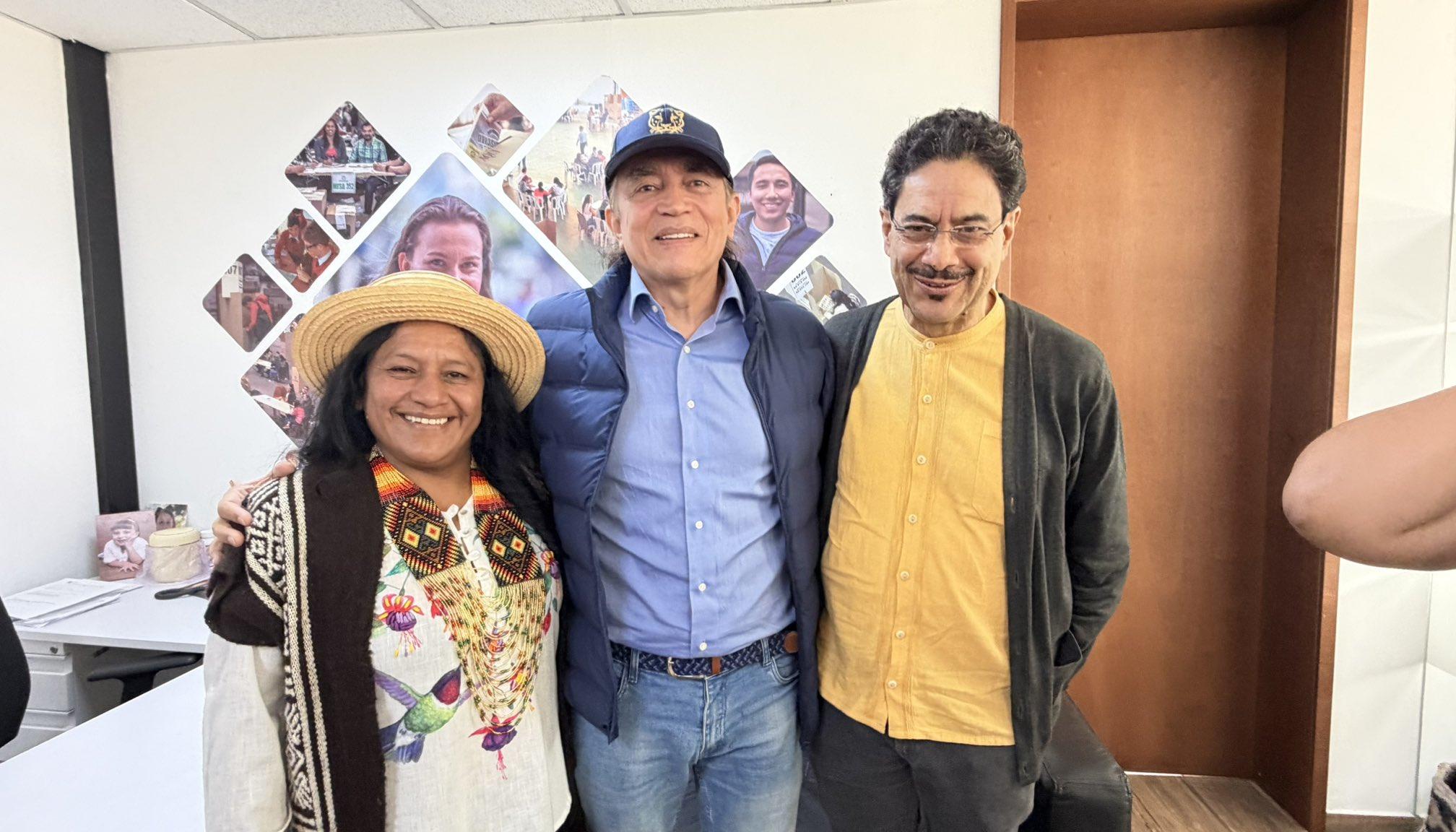 Aída Quilcué, Gustavo Bolívar e Iván Cepeda