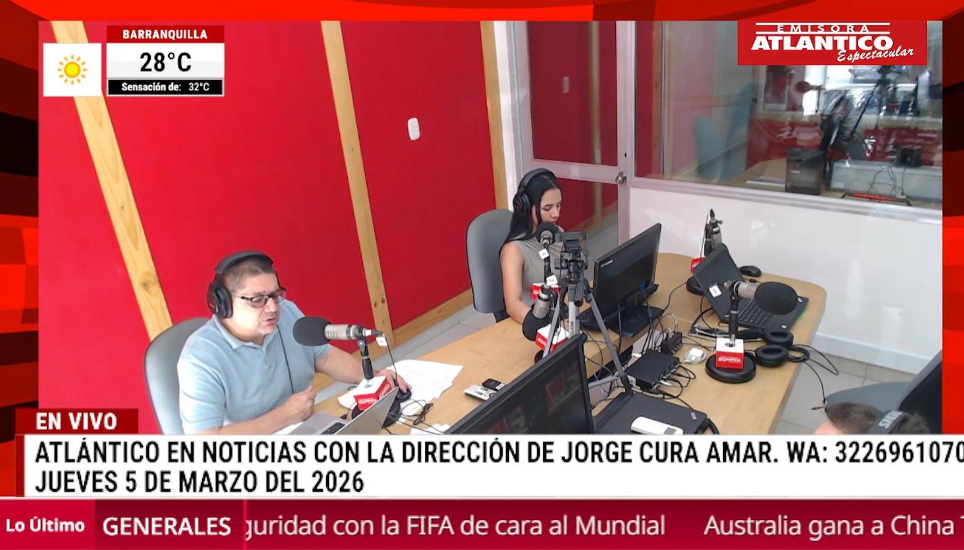 Transmisión de Atlántico en Noticias.