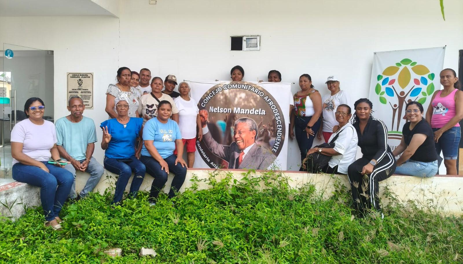 Integrantes del Consejo Comunitario Nelson Mandela. 