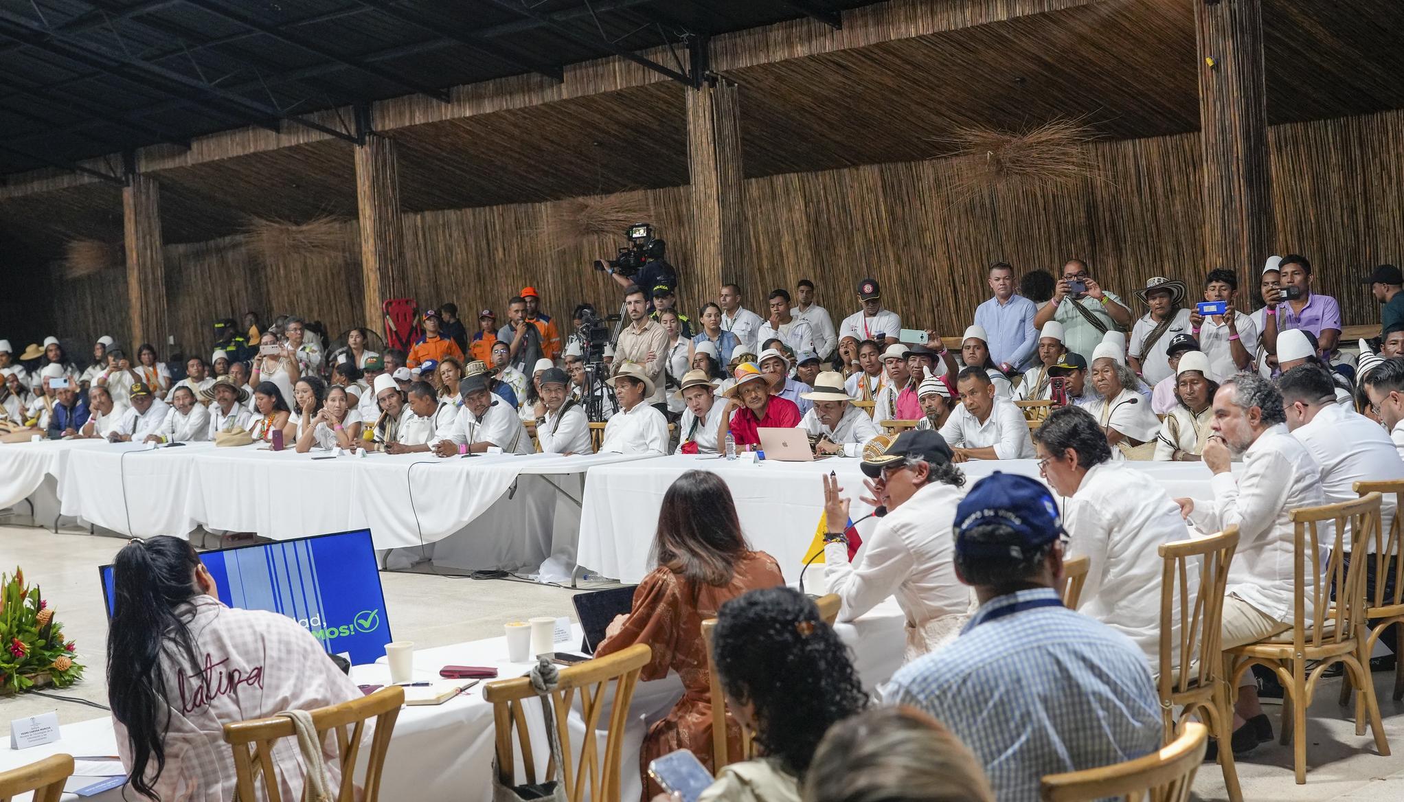 Imagen de la Asamblea liderada por el Presidente Petro.