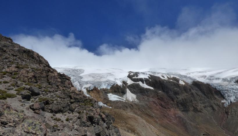 Glaciares en Ecuador.