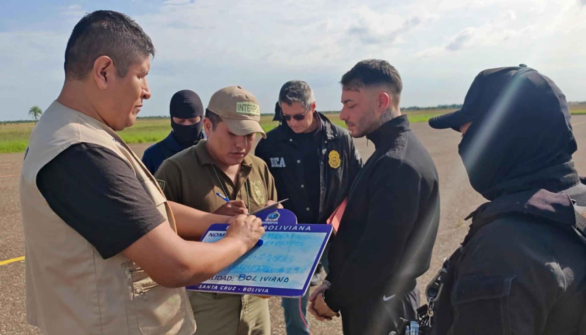 Sebastián Marset en poder de las autoridades.